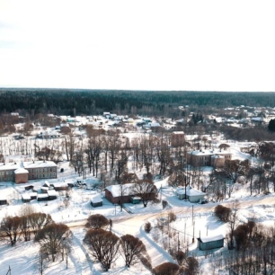 Деревня Веребье, зима 2018